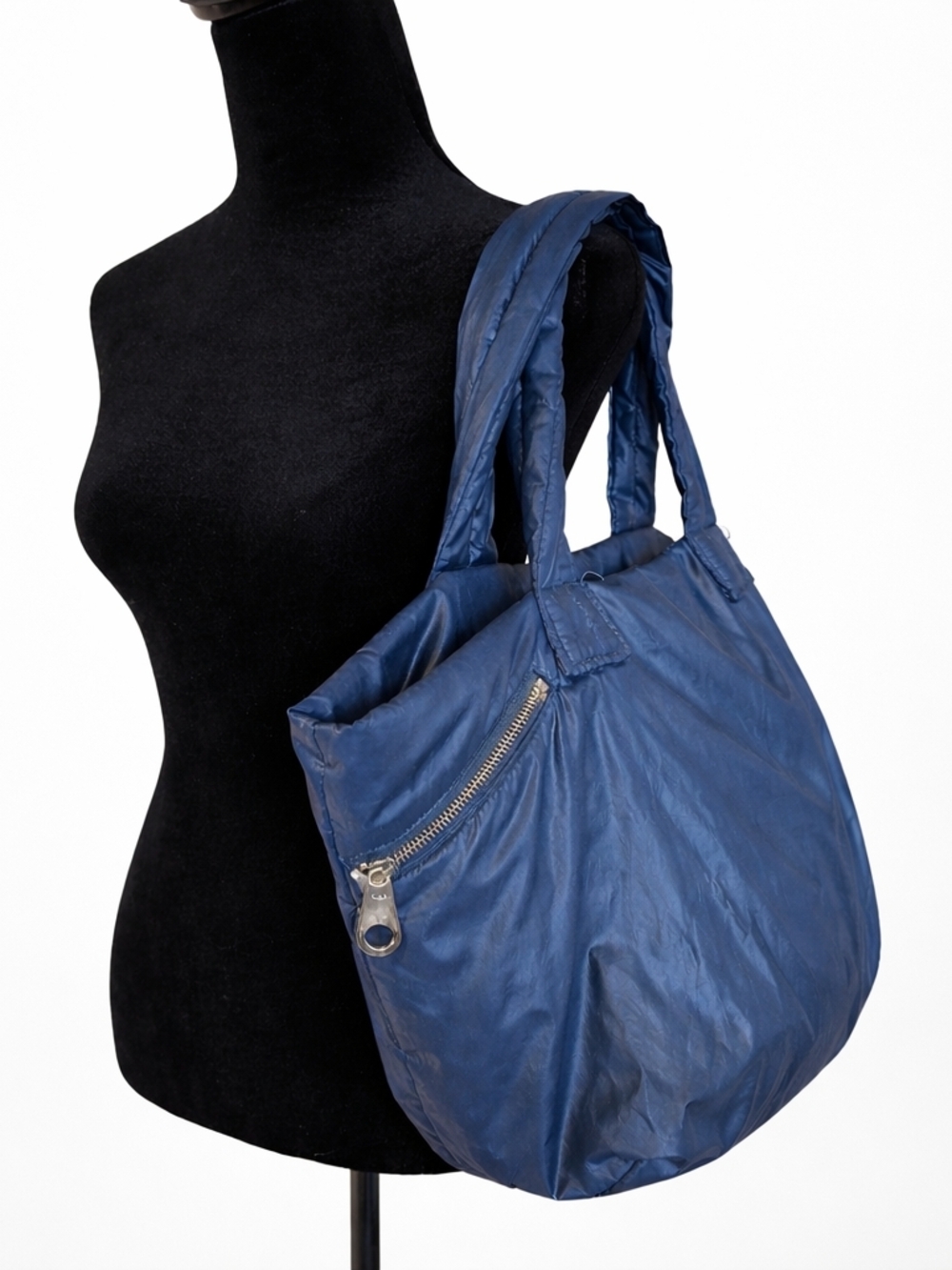 Gap Navy Nylon Slouchy Tote Bag Lightweight Shoulder Bag